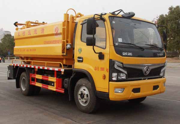 東風福瑞卡8方管道疏通車|CLT5100GQWEQ6型清洗吸污車