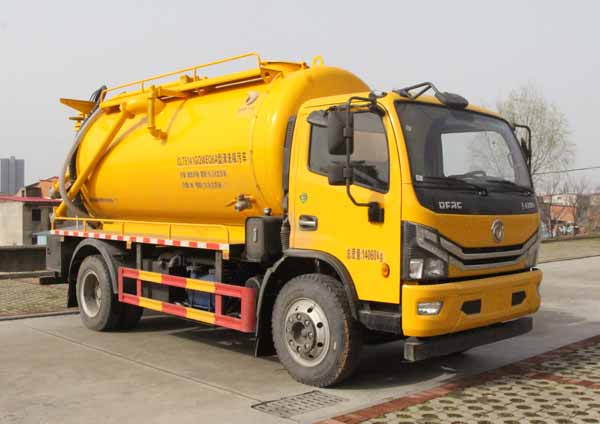 東風多利卡12方管道疏通車|CLT5141GQWEQ6A型清洗吸污車